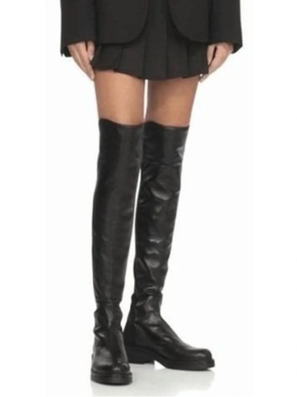 Stuart Weitzman Black 5050 Over-the-Knee Leather Boots Sz. 7